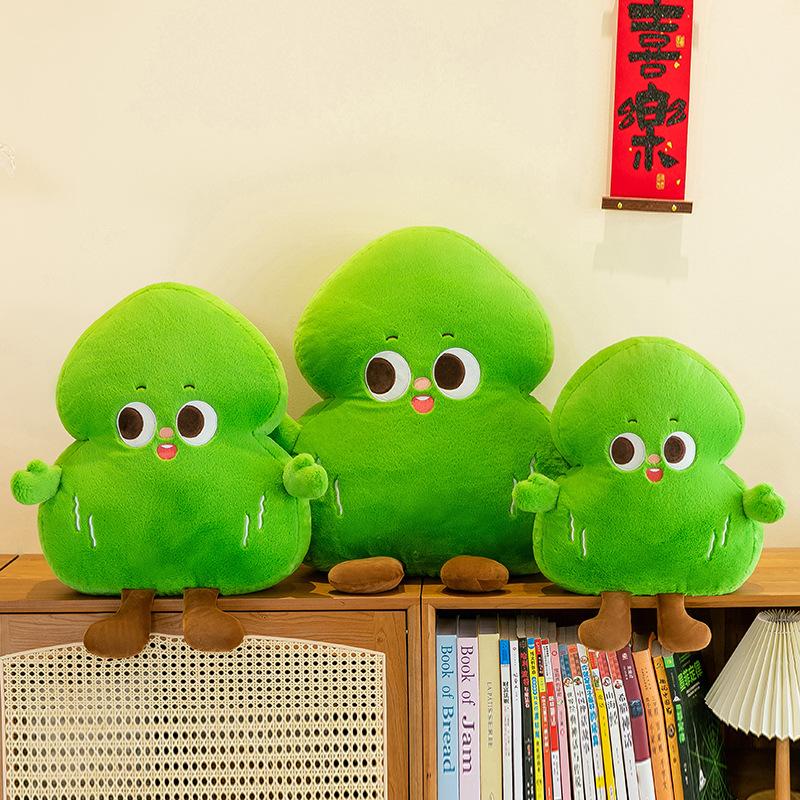 Simulace zelená rostlina panenka panenka velký strom tráva plyšová hračka děti spící házecí polštář dárek k narozeninám