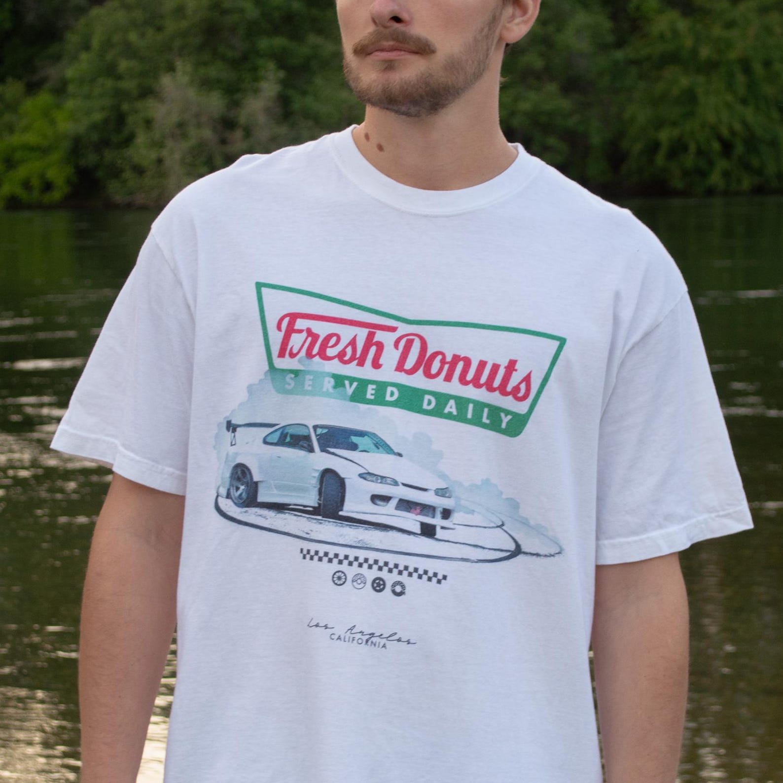 Fresh Donuts Served Daily, Nissan240sx Drift Tee, Car Guy Gift, 100% Cotton Comfort Colors, Car Shirt, Racing Car Shirt, Gift For Boy, No AI S