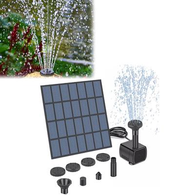 Pompa wodna zasilana panelem słonecznym z dyszami Fontanna solarna Zestaw pompy do stawu Fontanna solarna do kąpieli ptaków Ogród Mały staw