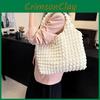 Chic And Versatile Bubble Grid Shoulder Shopping Bag For Daily Commuting In Various Colors