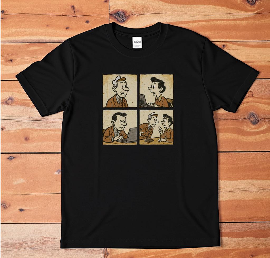 Retro Comic Strip T-Shirt | Vintage Cartoon Graphic Tee | Funny Comic Panel Shir