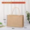 In-Stock Muji-Inspired Plain Linen Tote Bag - DIY Hand-Painted Souvenir & Shopping Jute Bag