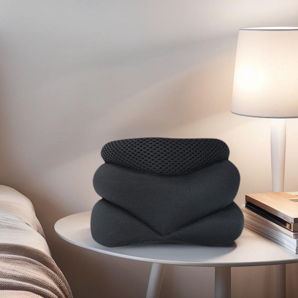 Adjustable Neck Support Brace Keep Vertebrae Stable Soft Foam Cervical Collar Soft Foam Neck Pillow for Snoring Sleep Apnea