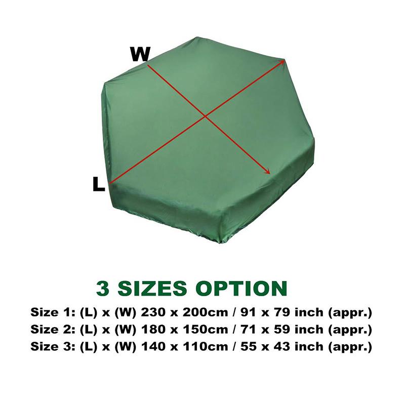 Sandboxes Cover Waterproof Sandpit Pool Protective Cover Bunker Cover for Protects Sand and Toys