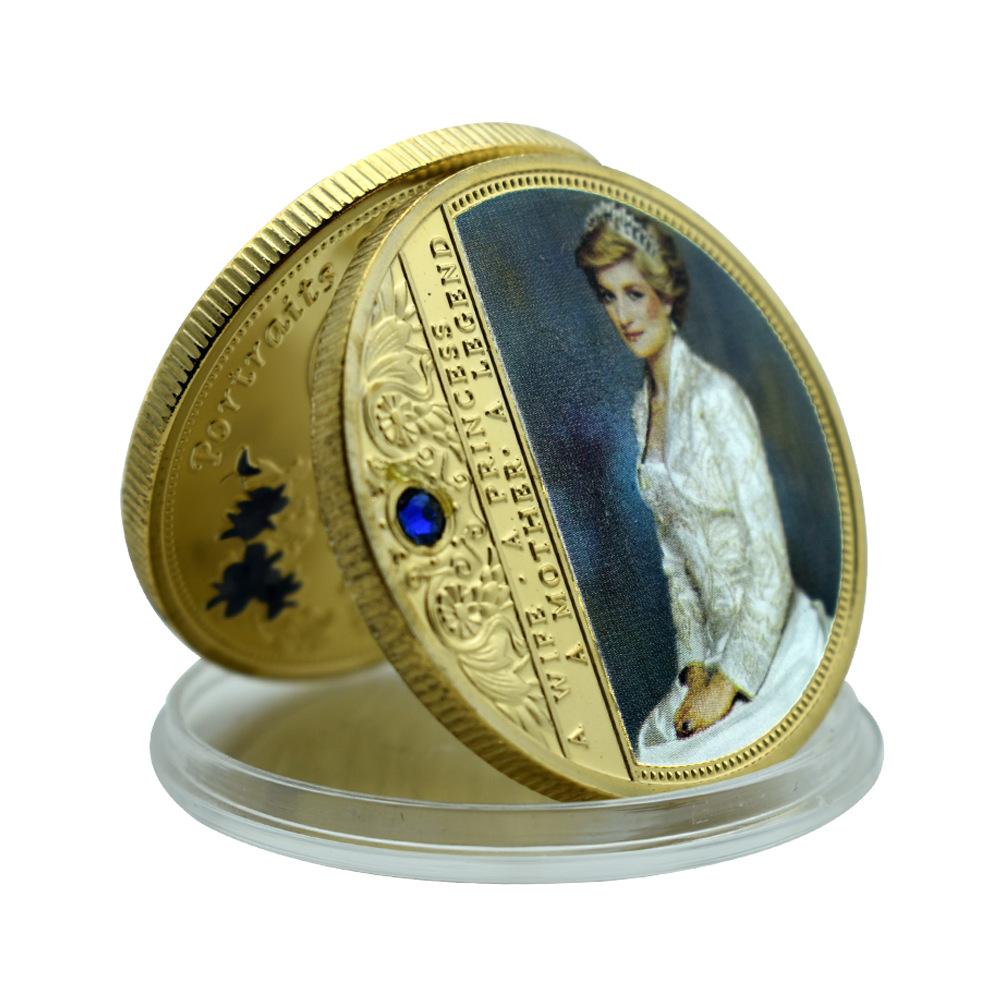 Diana, Queen of England Commemorative Coin, England's Last Rose Challenge Coin, Fan Commemorative Collection