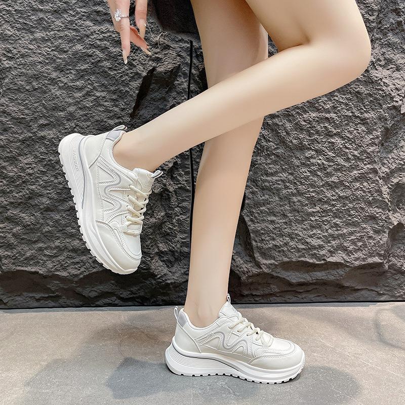 Sneakers women's new autumn lightweight running soft-soled casual student dad shoes