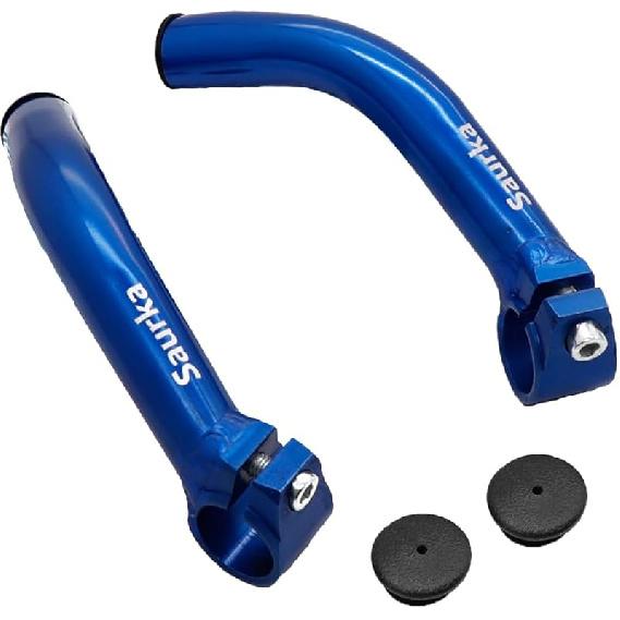 Thinvik Bike Bar Ends, Aluminium Alloy MTB Bicycle Handlebar Ends, Bike Bar Extender, Black синий