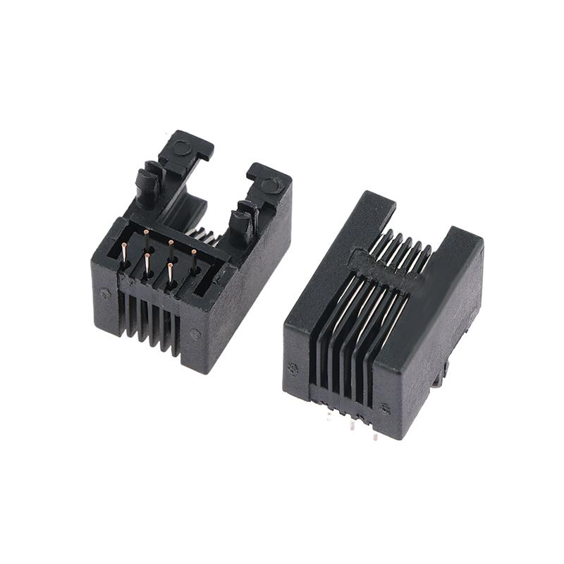 10 Stück Rj11 Telefonbuchse Gebogener Pin 95001 4P4C 6P6C 6P4C Buchse Pcb-Steckverbinder Telefonbuchse