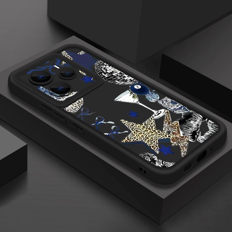 Leopard Star Disco Ball Pattern Case For Xiaomi Redmi Note 14 13 Pro 5G 4G 12 11 Funda Xiaomi 14T 13T 11T Pro Shockproof Bumper Silicone Cover