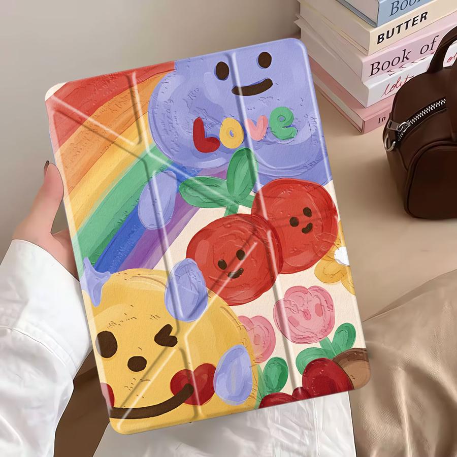 Doodle Painting Tablet Case For iPad Air 4 5 M3 M2 1 2 M4 11inch Mini 6 7 Pro 11th 10th 9th 8th 7th 12.9inch Pro 2025 Holder