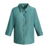 Plus-Size Long-Sleeve Summer Shirt for Elderly Women - Ideal for Grandmothers and Mothers for Spring and Autumn