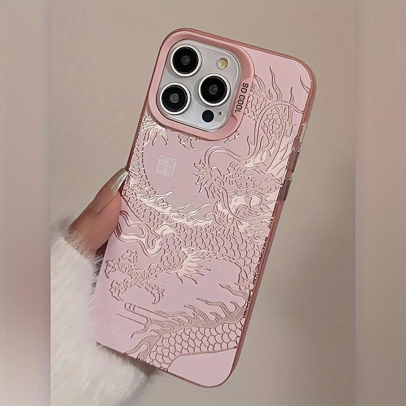 Růžový drak ochranný grafický kryt na telefon pro iPhone 15 14 13 12 11 x XR Xs SE2 SE 8 7 plus pro Max silikonový zadní kryt
