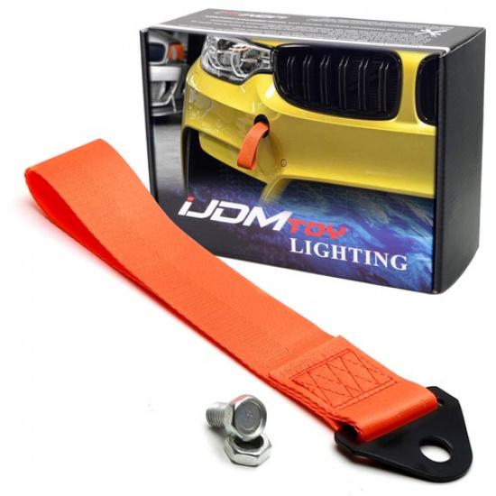 

Sports Orange High Strength Racing Tow Strap For Front Rear Bumper Towing Hook