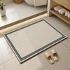 Japanese-Korean Minimalist Diatom Mud Bath Mat - Water-Absorbent, Non-Slip Entryway Floor Mat