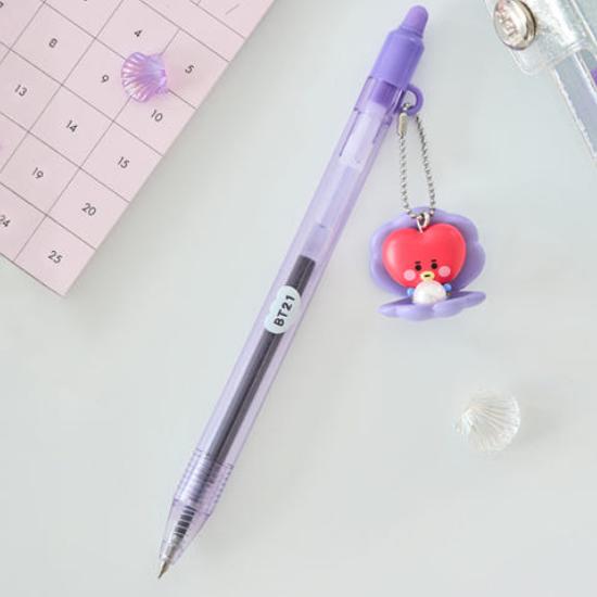 

Гелевая ручка BT21 Baby с жемчужной фигуркой TATA