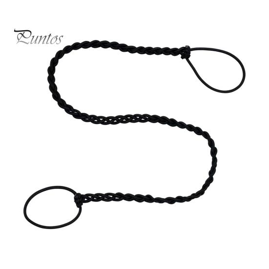 

Спортивная резинка для волос, не повреждает длинные вьющиеся тонкие волосы, эластичная резинка для хвоста, плетеная резинка для волос, резинка для волос, веревка, женские аксессуары для волос чёрный