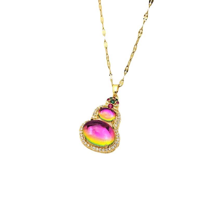Magic Stone Gourd Necklace Women'S Design Qixi Festival Send Girlfriend Send Girlfriend