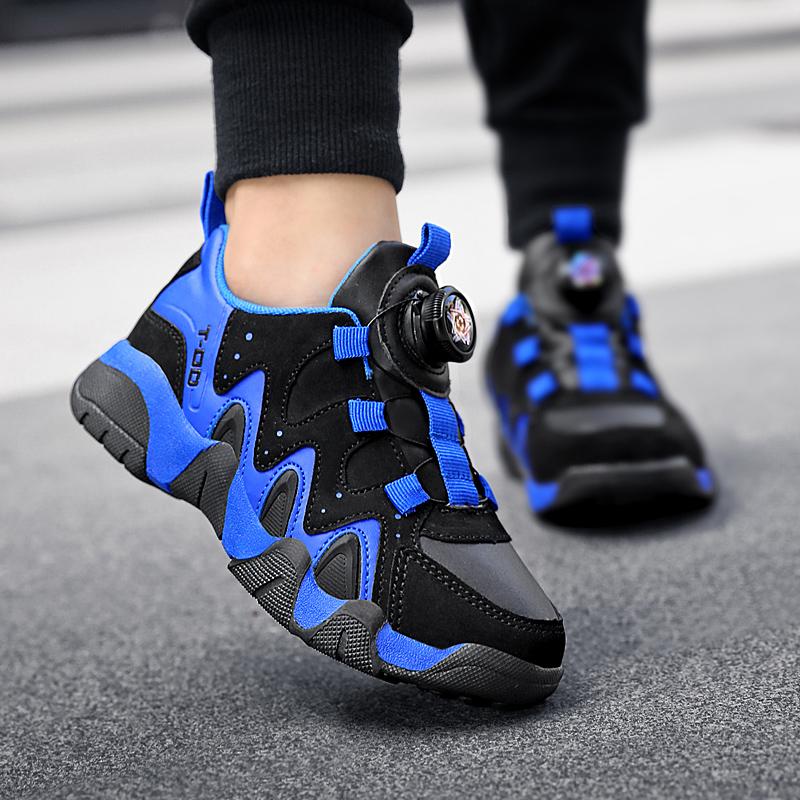 28-40 Children's Plus Size Simple and Stylish Rotating Buckle Outdoor Sports Shoes Casual Shoes Running Shoes
