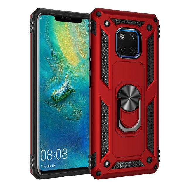 Mate30 Pro 5G Case for Huawei Mate 20 Pro Case Luxury Metal Ring Car Phone Holder Funda Huawei Mate 20 X Case 20X Mate20 X Cover