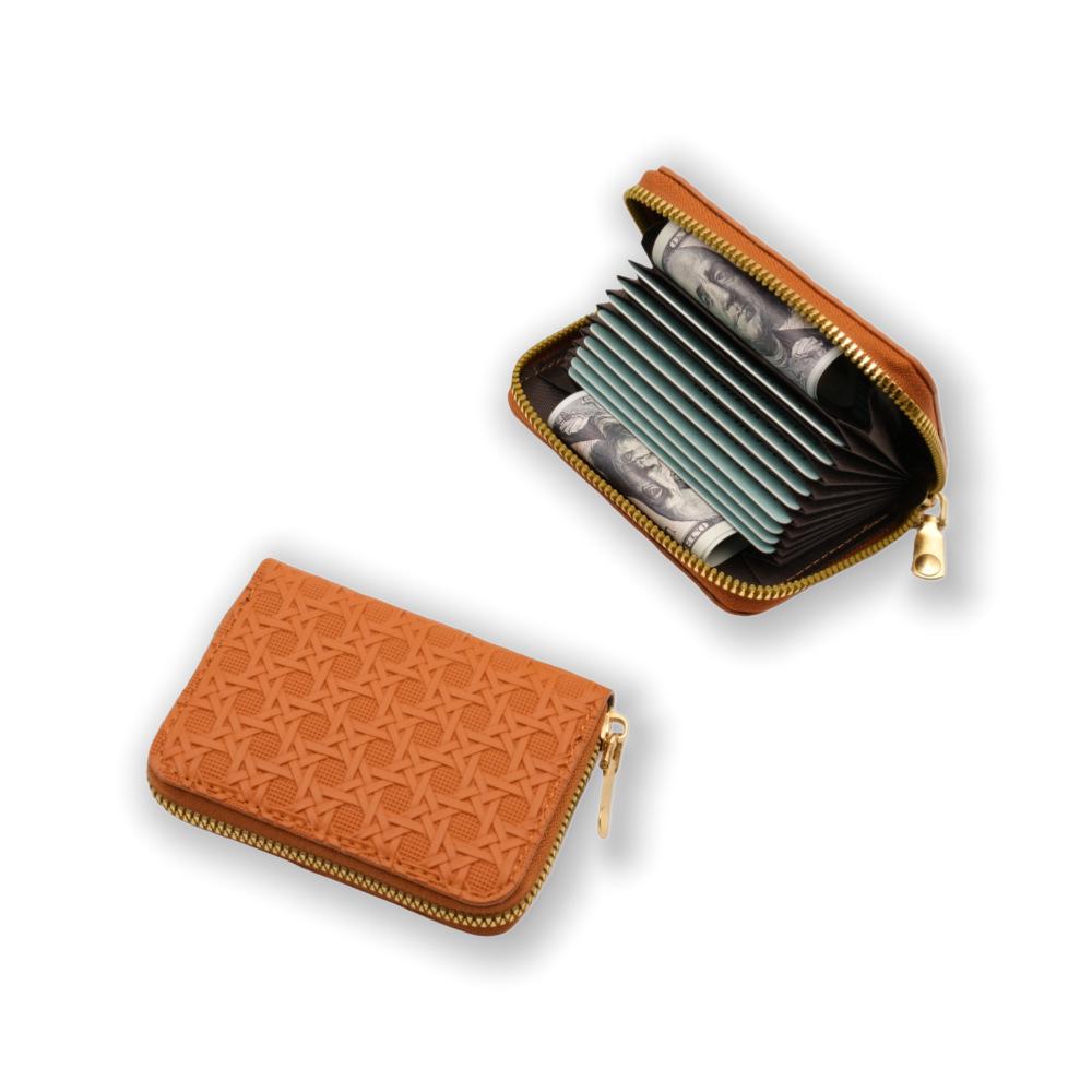 Women's & Men's Large Capacity Customizable Card Holder with Multiple Slots, Driver's License Slot, and Small Card Design.