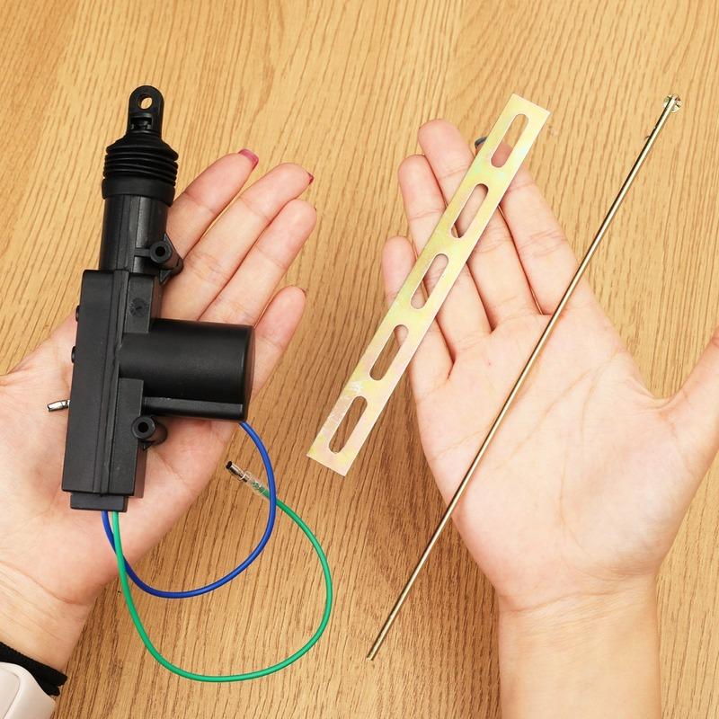 Car Door Lock Actuator 12V Universal Auto Central Locking Motor System 2 Wire Powerful Single Gun Type Kit for Car SUV Truck Van