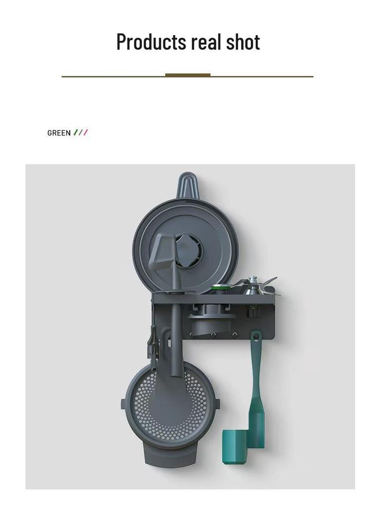 Wall-Mounted Small Beauty Machine Accessories Organizer Rack