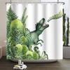 Funny Dinosaur Shower Curtain for Bathroom Cute Animal Cool Dinosaur Children Bathroom Curtain Waterproof Bath Curtain Decor