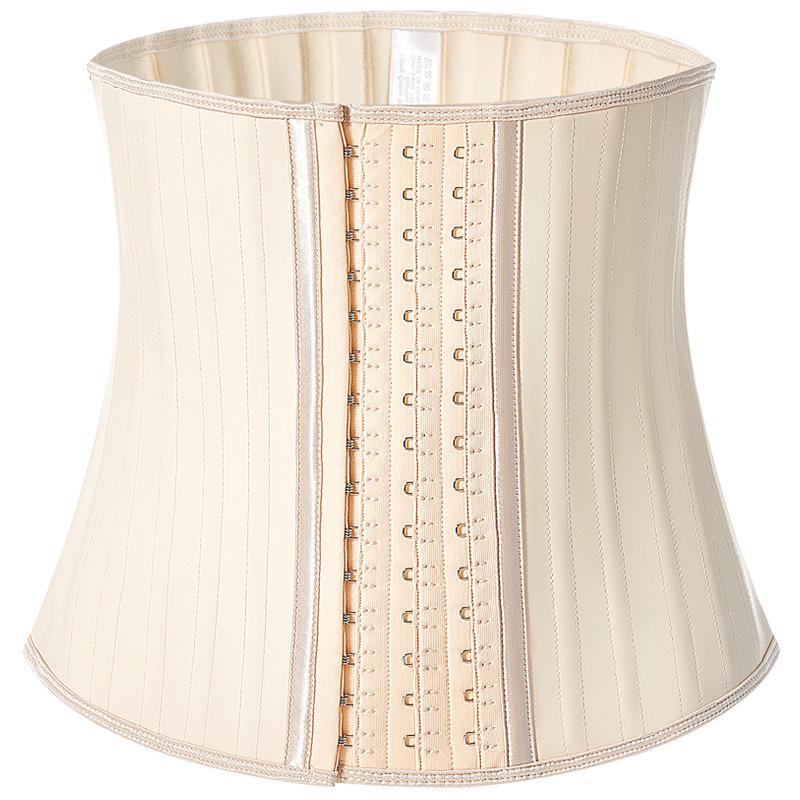 Matte Rubber Waist Trainer: 25 Steel Bone Sports Shaper for Women's Fitness.