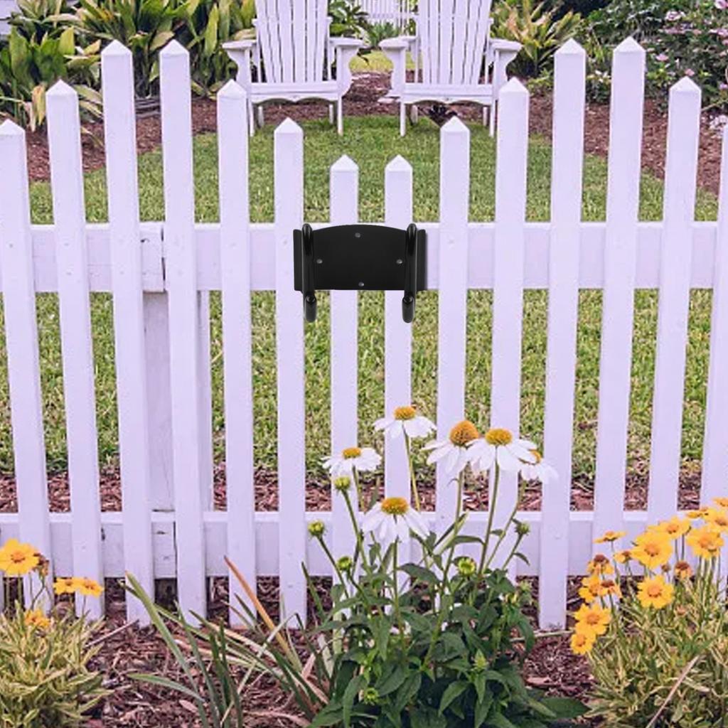 Heavy Duty Steel Wheelbarrow Hook Set with Protective Silicone Pads Black