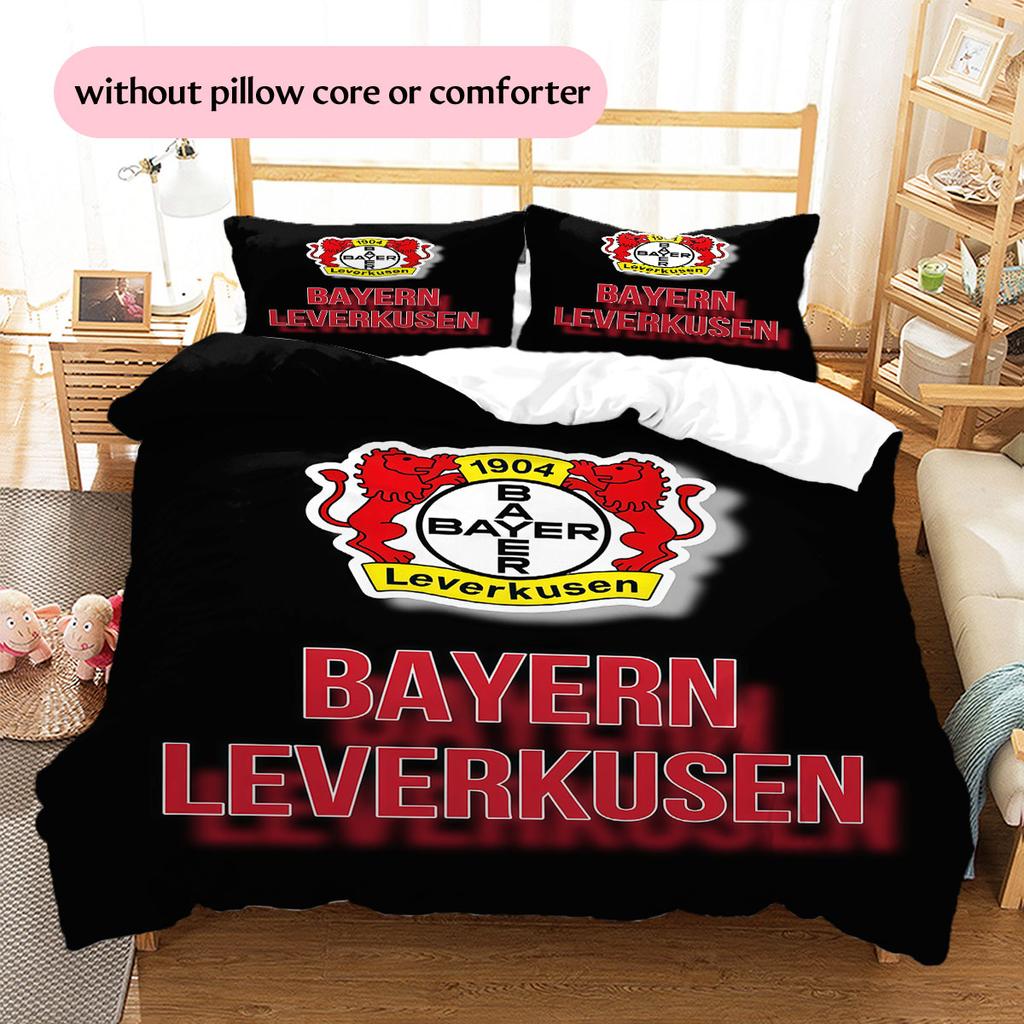 Leverkusen 04 Pattern Bedding Home Decoration Birthday Gift ( 1 Duvet Cover + 2 Pillowcase, Without Core),fan Merchandise.