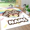 Custom Name Fall Guys Party Carpet Rug Customizable Soft Washable Anti-Slip Home Living Room Sofa Mats Personalized Rug. 090990