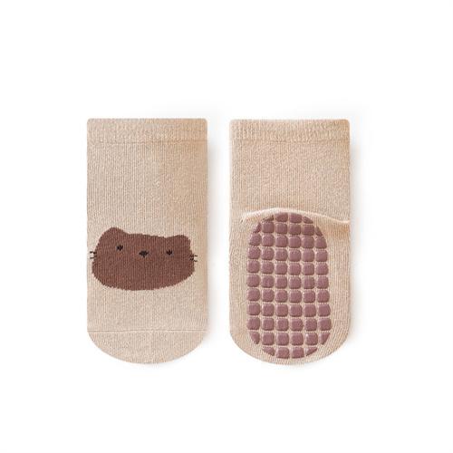 Newborn Boy Girl Cotton Anti-Slip Floor Socks Spring Autumn Korean Cute Cartoon Toddler Socks Children Rubber Soles Sports Sock