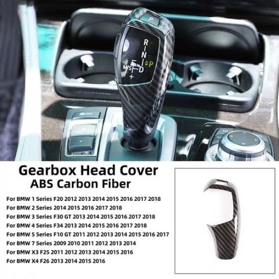 Carbon Fiber Gear Shift Knob Cover For BMW F30 F20 F10 F15 F25 F22 F34 328i 320i
