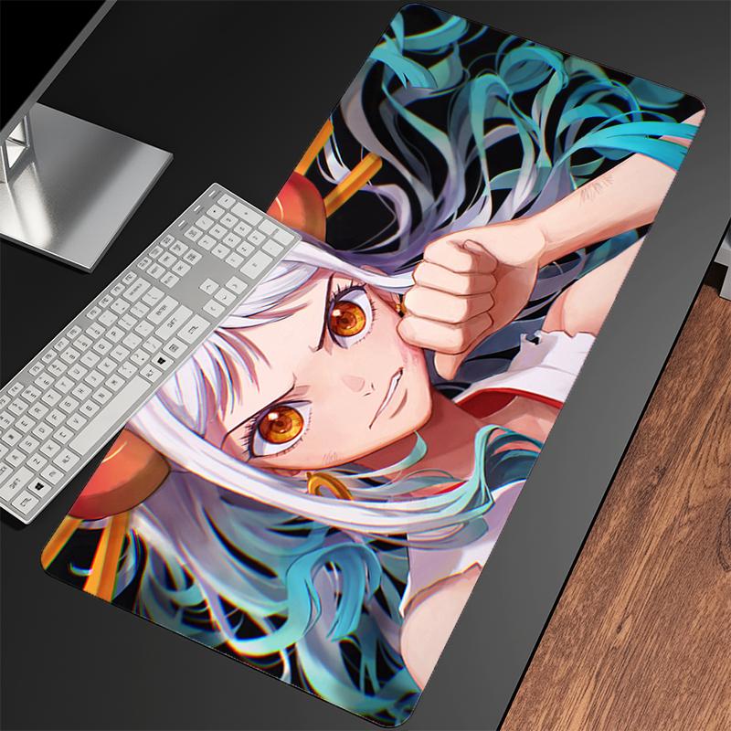 Mouse Pad Large Pc Computer Desk Mat Oone Ppiece Yamato Cute Anime Mousepad Nonslip Keyboard Pad Gamer Accessories Table Pad