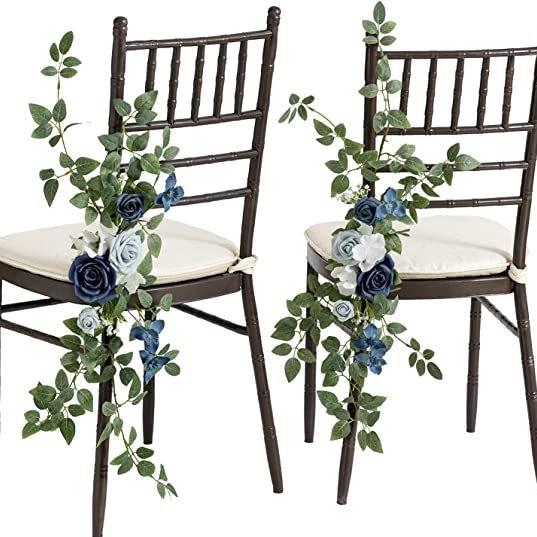 Wedding Gift Chair Back Flower Simulation Flower Kit European And American Outdoor Festival Decoration Background Direct Supply