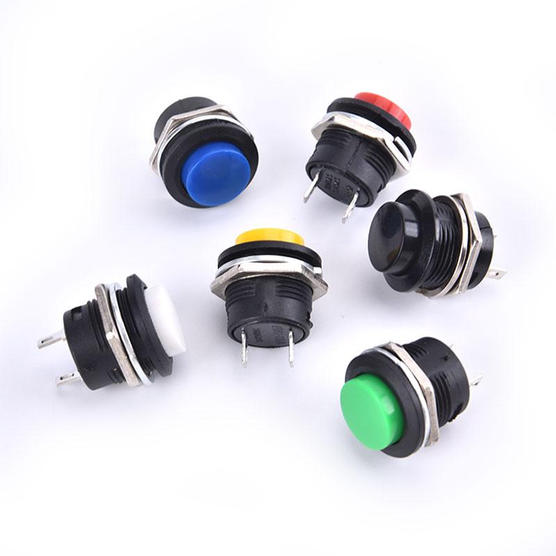16Mm 12V-24V Waterproof Car Led Power Push Button Momentary Switch Metal On/Of