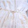 Used PAR ICI 100% Linen Tucked Sleeveless Dress Gathered White