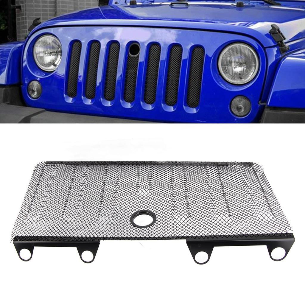 Przednia Wkładka Kratka Siatka Ochronna Pasuje do Wrangler JK & Unlimited 2 i 4 Drzwi 2016+