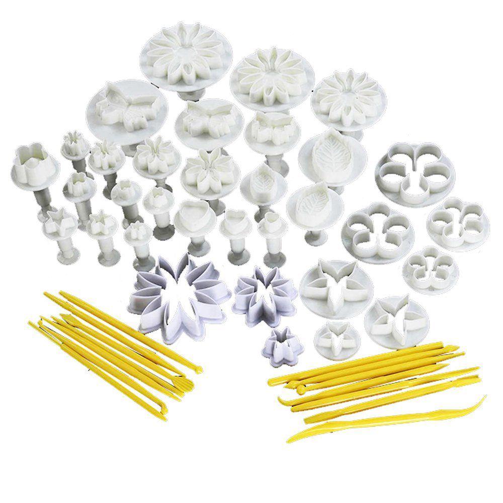 Comprehensive 47pcs Sugarcraft Cake Decorating Fondant Icing Bakery Tool Set