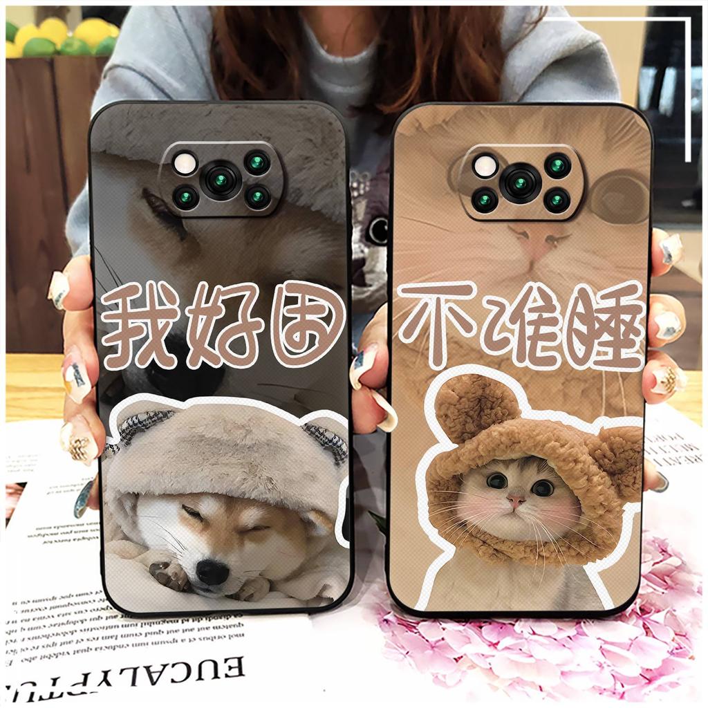 Pár TPU pouzdro na telefon pro Xiaomi Poco X3 NFC/X3 Pro Silikonové měkké pouzdro Prachotěsné Nárazuvzdorné Proti nárazu Zadní kryt Roztomilý