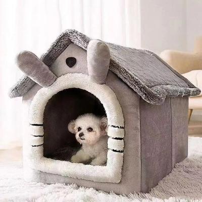 Casa Calda per Cani da Interno Tenda Morbida per Animali Domestici Casa Gabbia per Cani Cuccia per Gatti Cuscino Rimovibile e Lavabile Adatta Universale per Quattro Stagioni