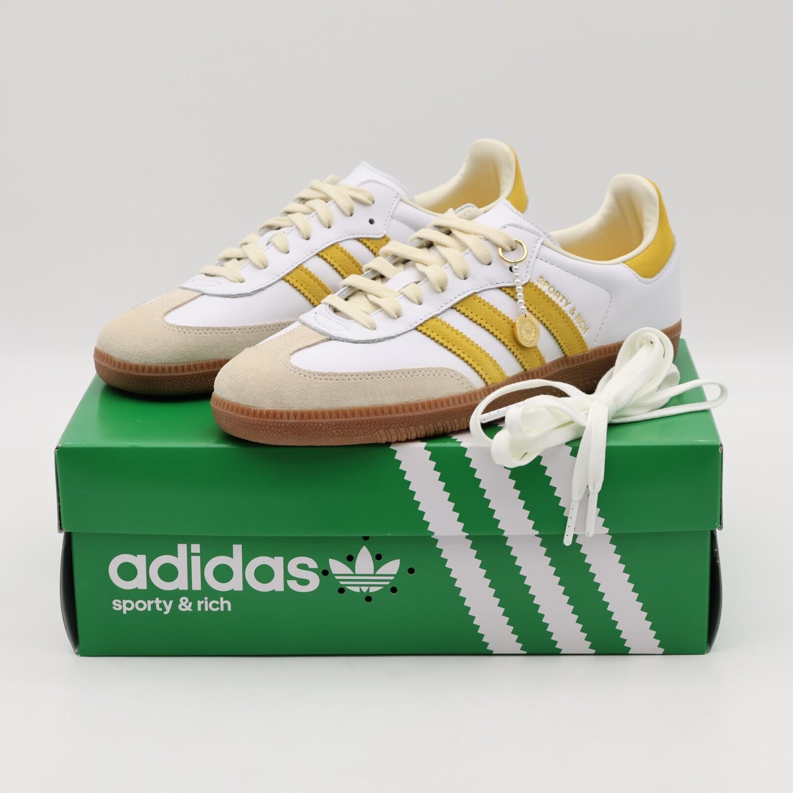 IF5661 Спортивные и Богатые adidas Originals Samba OG Белый Смелый Золотой Кремовый (Мужской) 5