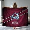 Colorado Avalanche Print Flannel Blanket High Quality Warm Comfortable Cover for All Seasons Perfect for Gifts Home Decor