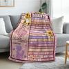 Mother gives daughter warm soft blanket sofa bedroom available 50x 60 inches birthday Christmas Thanksgiving gift color