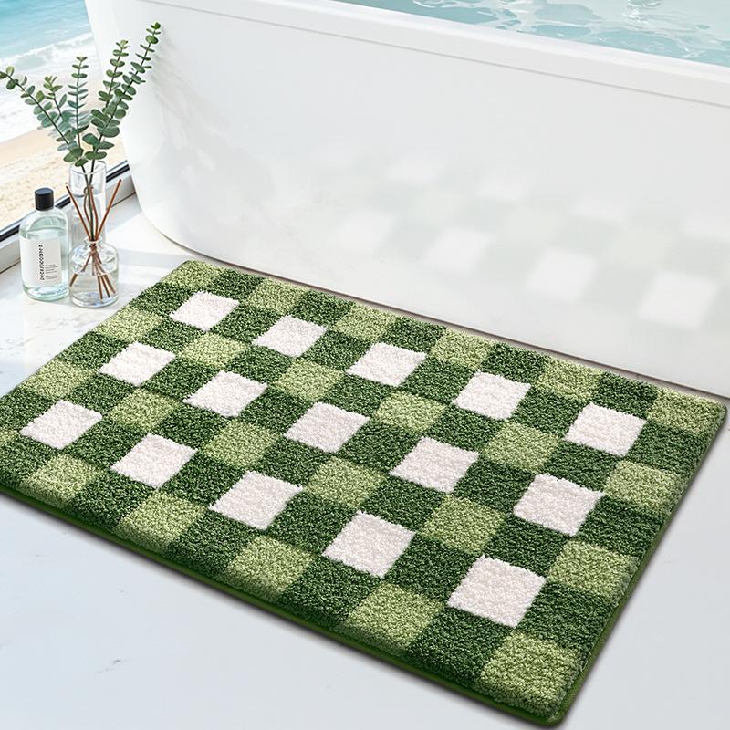 Leaves Non-Slip Bath Floor Mat Bathroom Fluffy Cashmere Absorbent Soft Rug Pad Children Room Carpet Carpet Home Decor Floor Mats