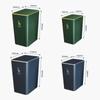 Rectangular Trash Can Kitchen Bathroom Toilet Trash Can Living Room With Lid Waste Bin Nordic Garbage Bin 9L 13L