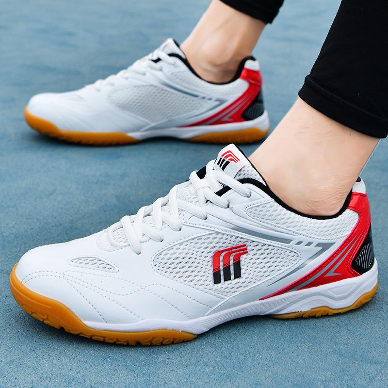 Couple Sports Shoes Men's Shoes Badminton Shoes Breathable Table Tennis Training Shoes Lightweight and Comfortable Tennis Shoes Student