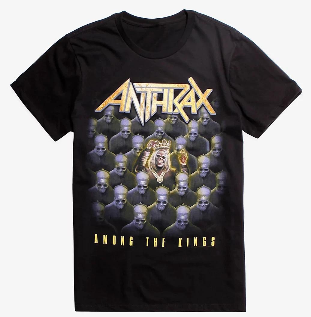 Anthrax AMONG THE KINGS 100% Cotton T-shirt Mens Tees Top Heavy Metal Band NEW Licensed & Official 3XL