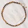 Maillard Vintage High Quality 7A Tiger'S Eye Stone Design Sense Sweater Chain Necklace Collarbone Chain Female