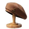 French Woolen Beret Women's Autumn and Winter New Style Showing Face Small Black Fashionable Bree Hat Trendy
